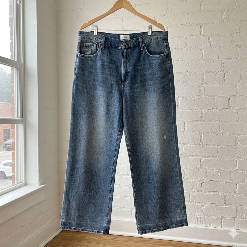 Pistola Blue wide leg‎ denim Jeans size 33